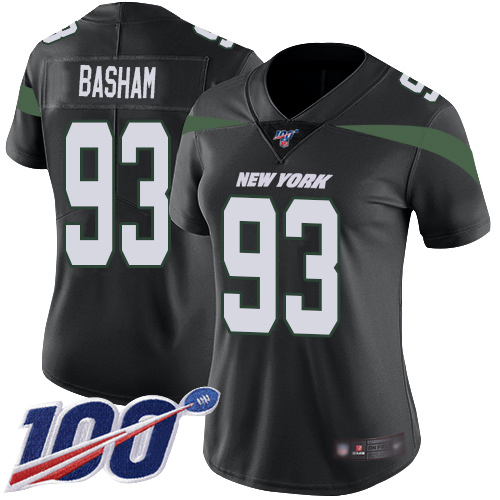New York Jets Limited Black Women Tarell Basham Alternate Jersey NFL Football #93 100th Season Vapor Untouchable